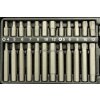 Souprava 40 kusů bitů profilů Imbus, Torx a XZN (Spline) s adaptéry – JONNESWAY S29H4140SP