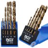 Levostranné titanové vrtáky 4,5,6,8,10mm HSS ocel BGS B.2731