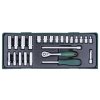 Gola sada 1/4", 4 - 13 mm, 24 kusů v kazetě - JONNESWAY S04H2125SP