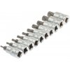 Nástrčné klíče xzn spline M4-M18 60mm 1/2''  62mm 10 ks na liště