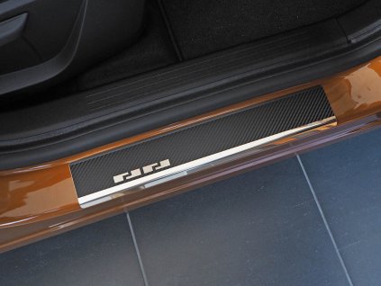 Prahové lišty Renault Symbioz 2024-2025 • nerez s karbonem