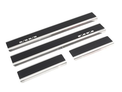 Prahové lišty MG HS II 2025-2026 • nerez s karbonem