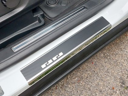 Prahové lišty Ford S-Max II 2015-2023 • nerez s karbonem