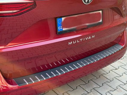 Kryt prahu pátých dveří VW T7 Multivan 2022-2024 • nerez s karbonem