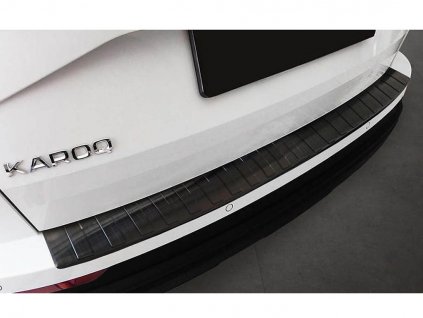 Kryt prahu pátých dveří Škoda Karoq FL 2022-2025 • černý nerez • AVISA