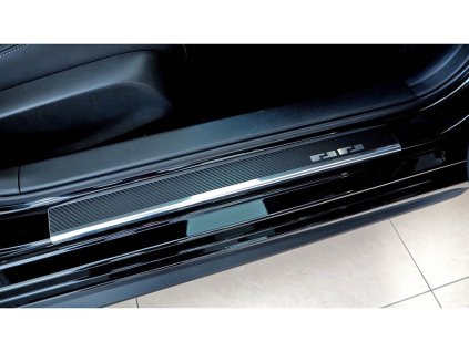 Prahové lišty Honda Civic XI 2022-2026 e:HEV • nerez s karbonem