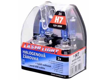 Autožárovky 12V H7 55W WHITE LASER 2 ks