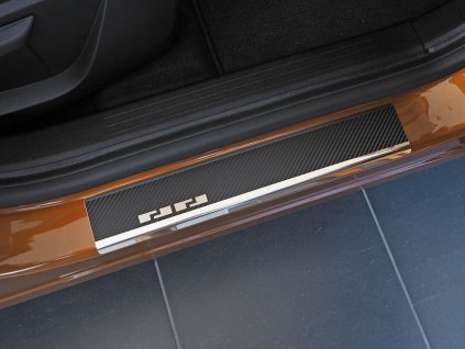 Prahové lišty Mitsubishi ASX II 2023-2026 • nerez s karbonem