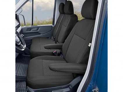 Autopotahy VW Crafter II 2017-2025 • přední • 3 místa (1+2)