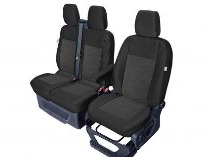 Autopotahy Ford Transit 2014-2026 • přední • 3 místa stolek
