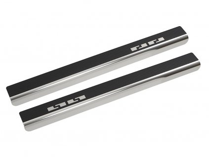 Prahové lišty Ford Transit/Tourneo Custom II 2023-2026 • nerez s karbonem