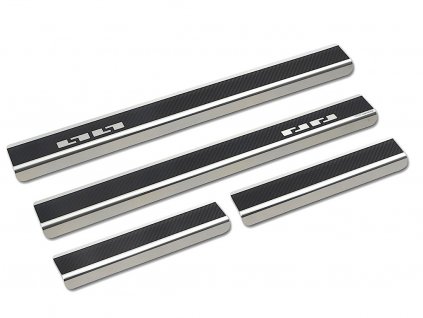 Prahové lišty VW ID.7 2024-2026 • nerez s karbonem