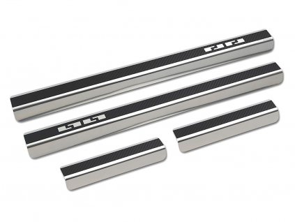 Prahové lišty VW Tiguan III 2024-2026 • nerez s karbonem