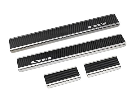 Prahové lišty MG3 2024-2026 • nerez s karbonem