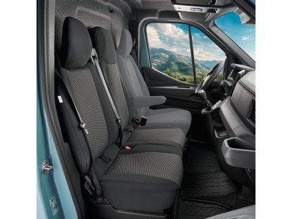 Autopotahy Nissan Interstar 2024-2026 • přední 2 místa spolujezdci • dělená