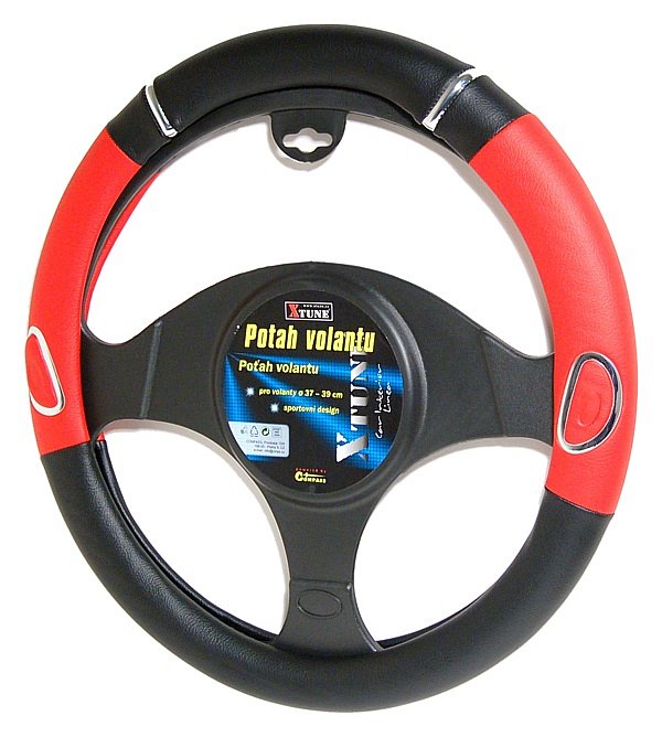Compass Potah volantu RALLY červený