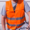 Reflexní výstražná vesta XL oranžová EN 20471:2013