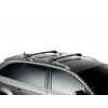Střešní nosiče Škoda Karoq 2017-2026 (na podélníky/hagusy) • černé ALU Edge • Thule