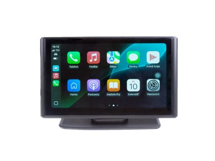Monitor 7" s Apple CarPlay, Android auto, Bluetooth, micro SD, kamerový vstup, magnetický držiak
