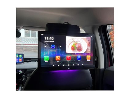 LCD monitor 14" OS Android/USB/SD/HDMI in/out/Bluetooth s držiakom na opierku