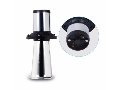 Trumpeta plast 225mm, chróm, 12V