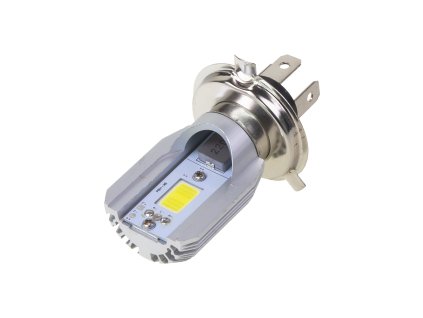 COB LED H4 biela, 8-80V, motocyklová