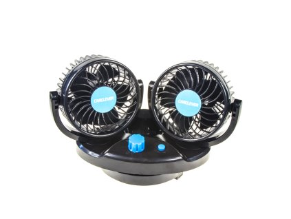 Ventilátor DUO na palubnú dosku 24V oscilačný