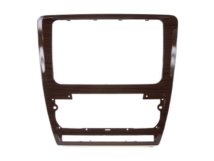2DIN redukcia pre Škoda Octavia 2009-2013 manual/auto Clima drevo