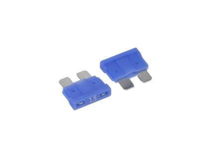 Poistka nožová - 15A s LED, 10ks
