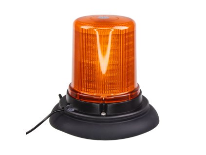 LED maják, 12-24V, 128x1, 5W oranžový, magnet, ECE R65