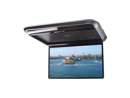 Stropný LCD monitor 13,98" s OS. Android USB/HDMI/IR/FM, diaľkové ovládanie so snímačom pohybu, čierny