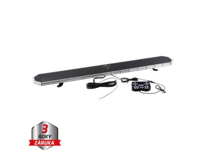 LED rampa 1240mm, oranžovo červeno / modrá + biela, 10-30V, ECE R65