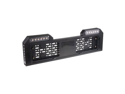 4x PREDATOR 6x4W LED pod ŠPZ, 12-24V, prehnuté, oranžové, ECE R65
