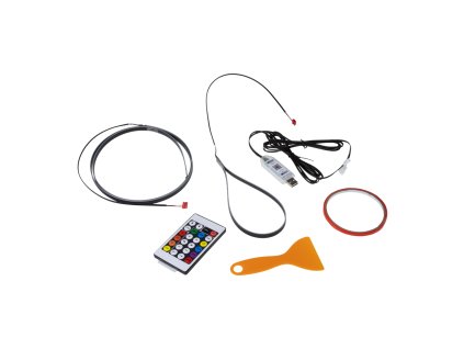LED ambientné osvetlenie RGB do USB, Bluetooth, 1,1 +0,37m