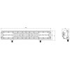 LED rampa, 84x3W, 484mm, ECE R10