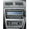 2DIN redukcia pre Škoda Octavia 2009-2013 manual/auto Clima drevo