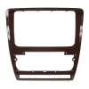 2DIN redukcia pre Škoda Octavia 2009-2013 manual/auto Clima drevo