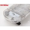 LED rampa 1200mm, modrá / červená + 2x LED maják