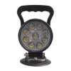 LED svetlo okrúhle, biele/oranžové, 9x3W/9x1W, ø114mm, magnet, ECE R10