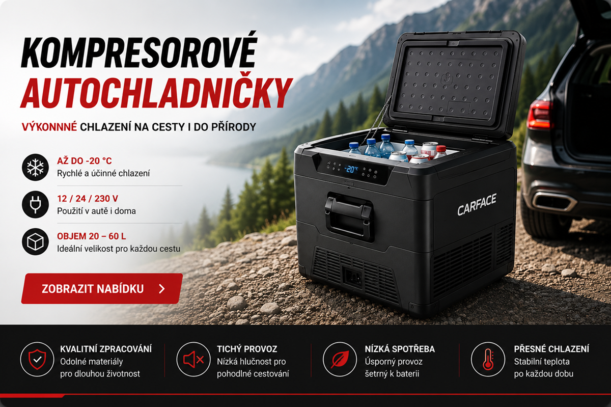 Kompresorové autochladničky pro auto, karavan i kemping – Autoface.cz