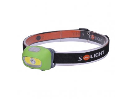 Solight LED čelová svítilna, 3W Cree + 3W COB, 120lm, bílé + červené světlo, 3x AAA