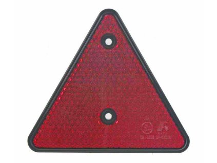 Zadní odrazový element - trojúhelník červený