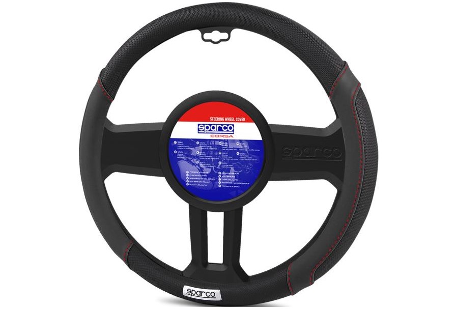 Sparco Potah volantu SPARCO, design 1113, černý SPC1113BK