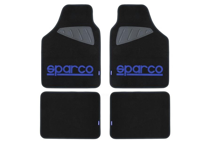 Textilní autokoberce SPARCO černo/modré SPC1901