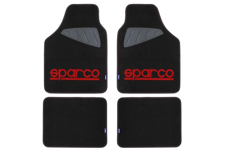 Textilní autokoberce SPARCO černo/červené SPC1903
