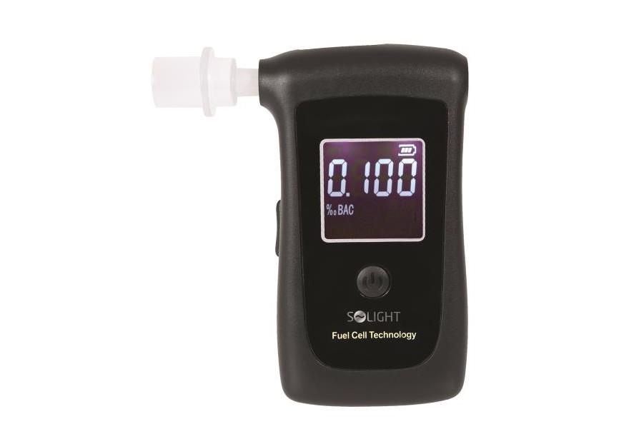 Solight alkohol tester, profesionální Fuel Cell, 0,0 - 4,0‰ BAC, citlivost 0,008‰