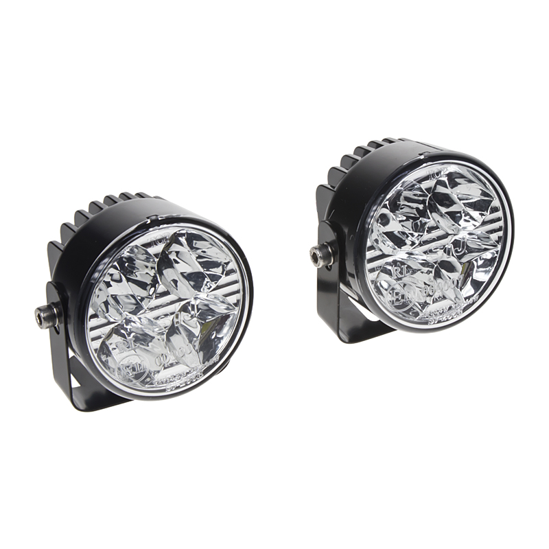 CARCLEVER LED světla pro denní svícení, kulatá 70mm, ECE