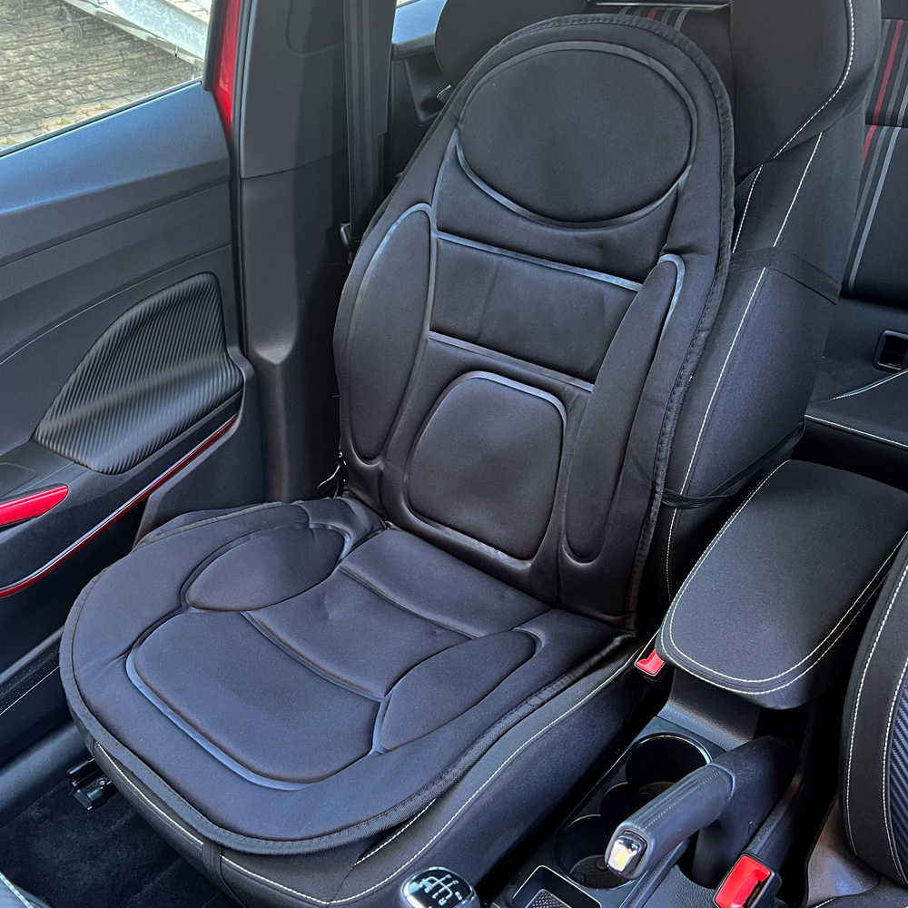 CARCLEVER Masážní potah autosedačky s vyhříváním