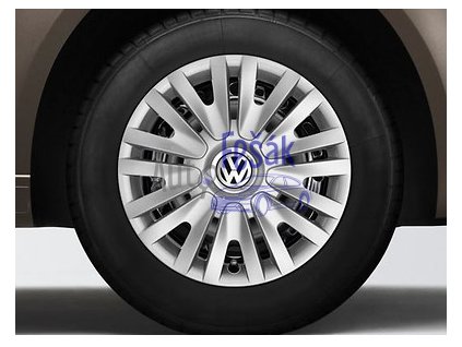 Volkswagen ozdobné poklice na auto 15 palců - 4 ks - originál
