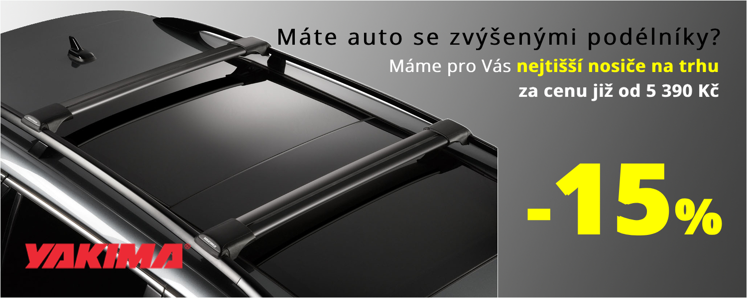 Sŕešní mezipodélníkové nosiče Yakima